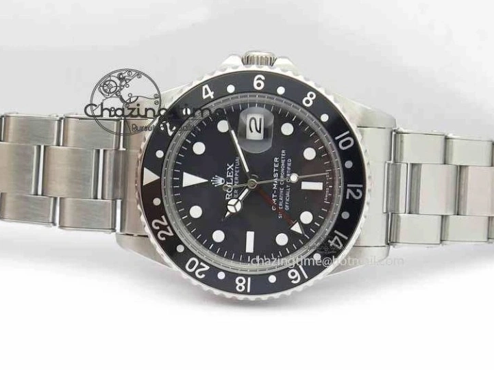 MiroTime 0115 RelaxedFit GMT-Master Vintage 1675 SS BP Best Edition Black Bezel White Markers A 3750